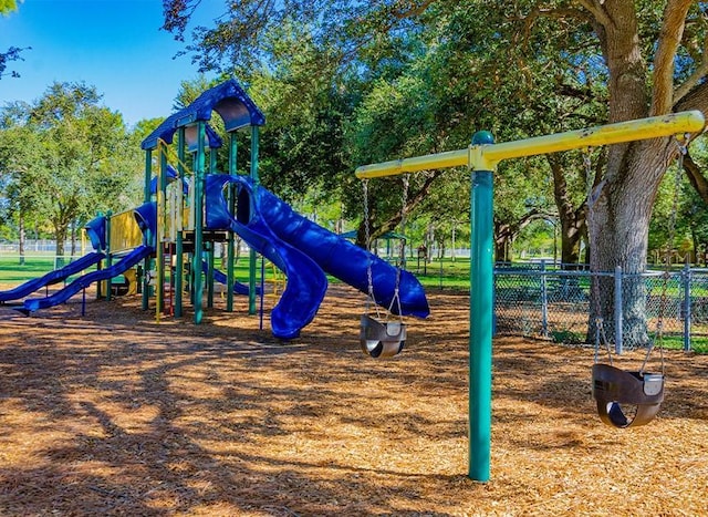 view of jungle gym