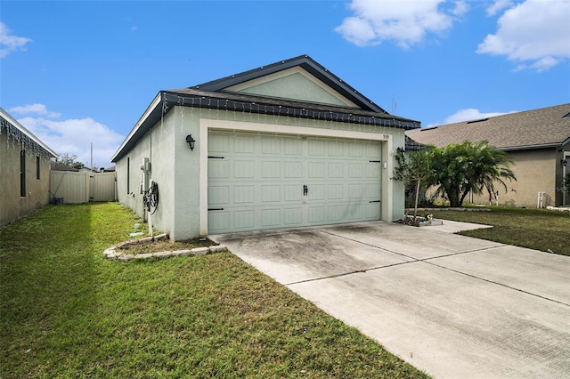 exterior space with a lawn