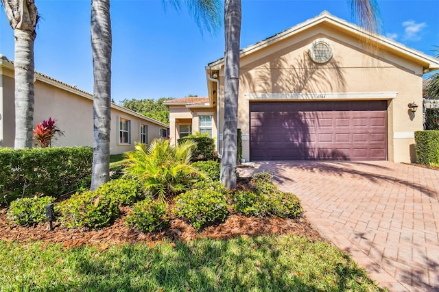 view of front of house featuring a garage