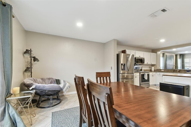 view of dining room