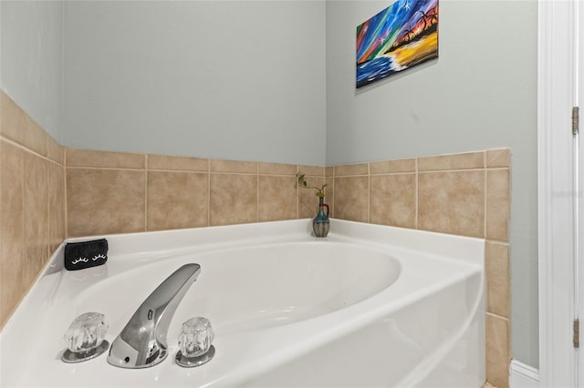 bathroom featuring a bathing tub