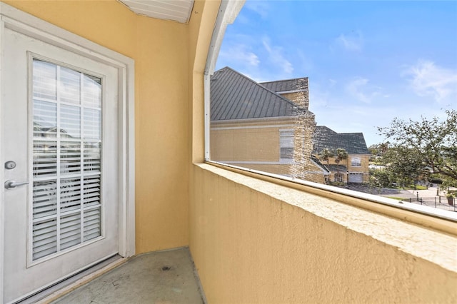 view of balcony