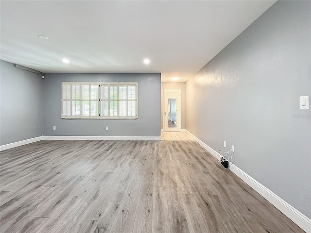 interior space featuring light wood-type flooring