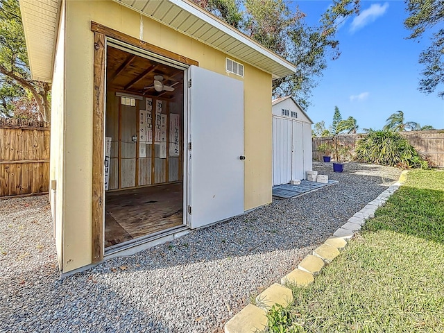 view of outbuilding