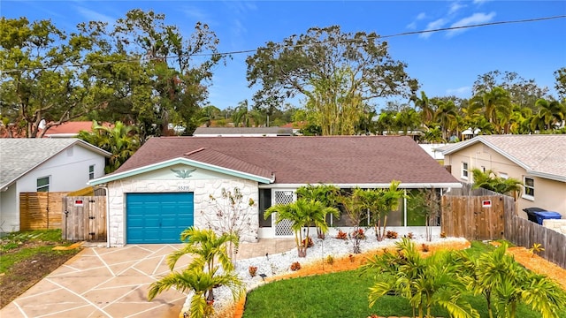 view of front of home featuring a garage