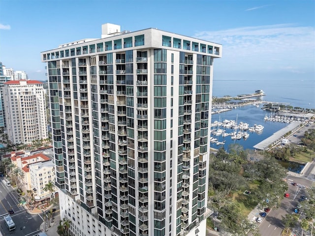 view of property featuring a water view