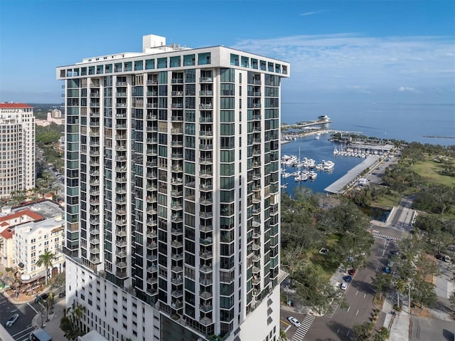 view of property featuring a water view