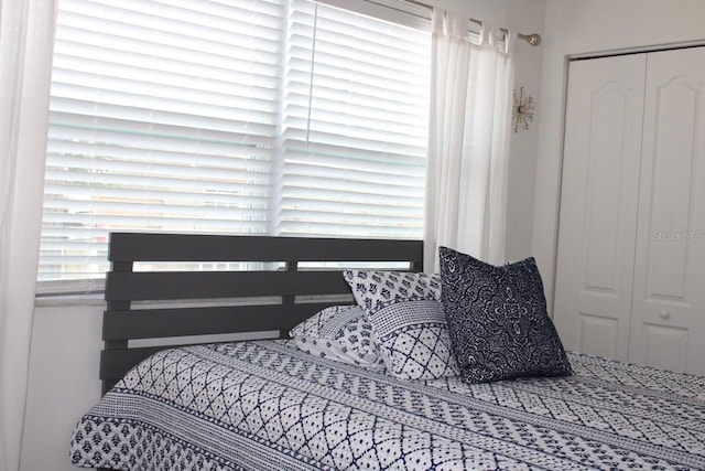 bedroom with a closet