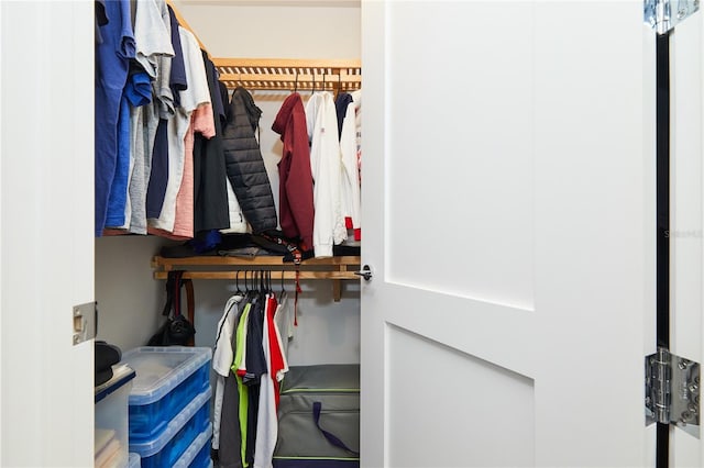 view of closet