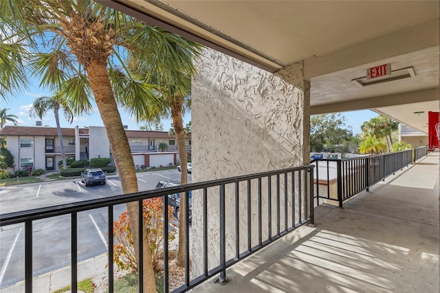 view of balcony