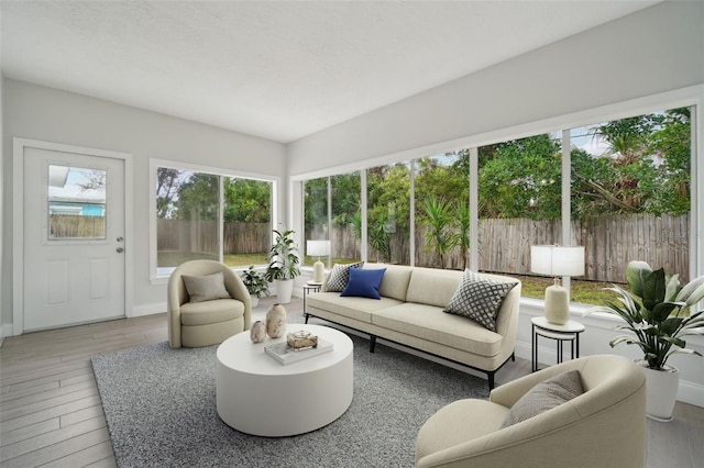 view of sunroom / solarium