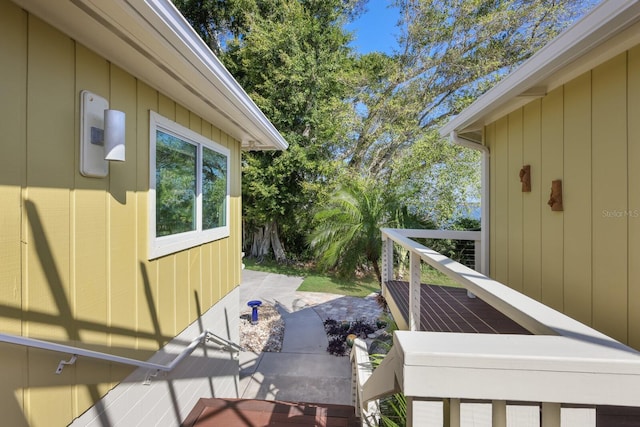 deck with a patio area