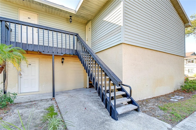 view of stairs