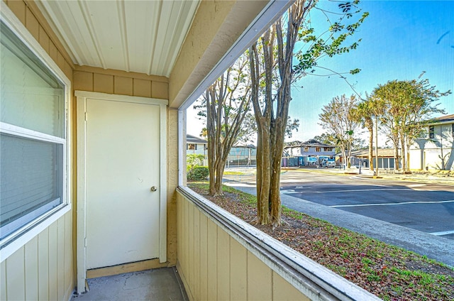 view of sunroom / solarium