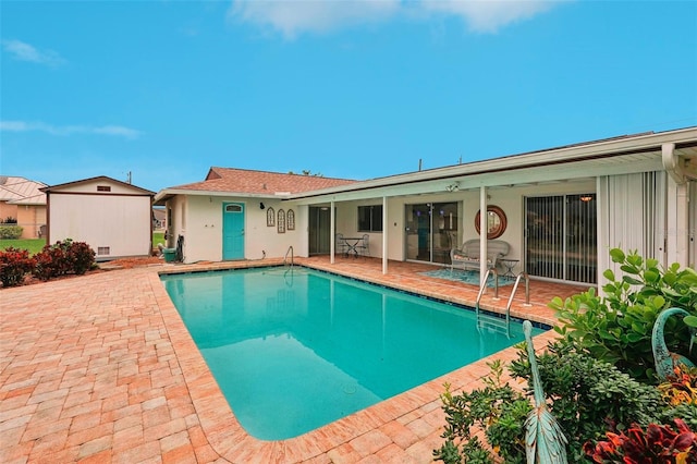 view of pool with a patio