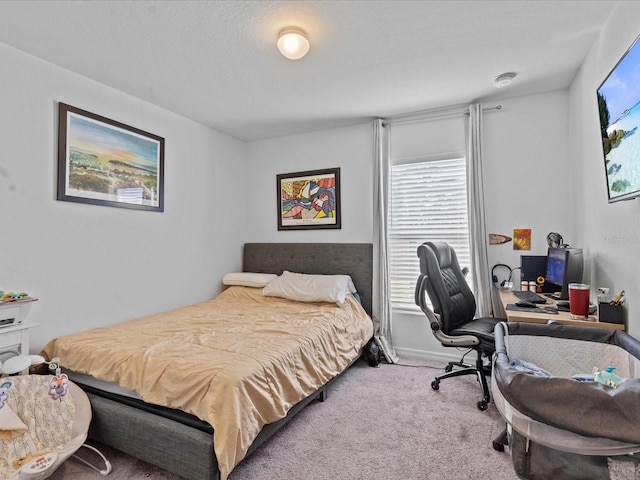 bedroom with carpet floors