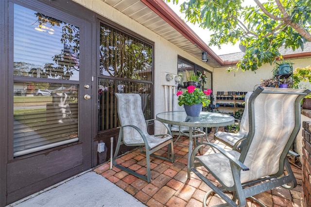 view of patio with french doors