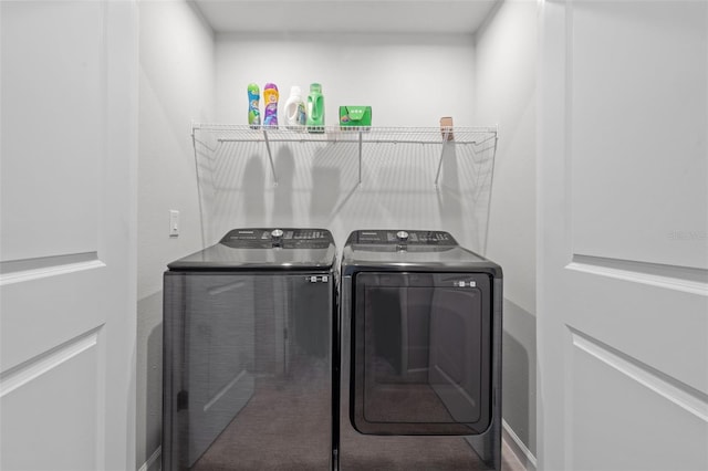 laundry area with washer and clothes dryer