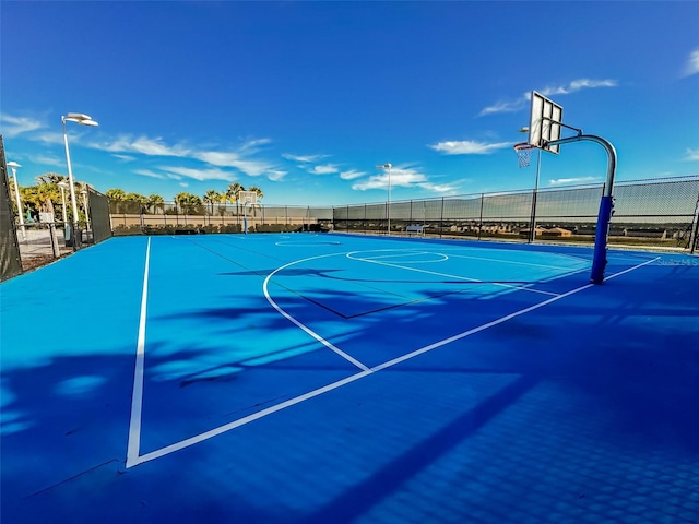 view of basketball court