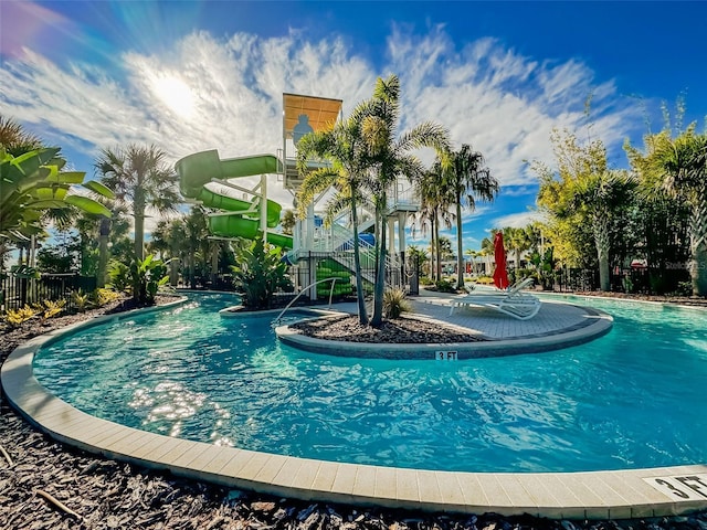 1166 Aloha Blvd, Davenport, FL 33897 - community pool featuring a water slide