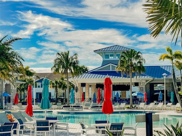 view of swimming pool