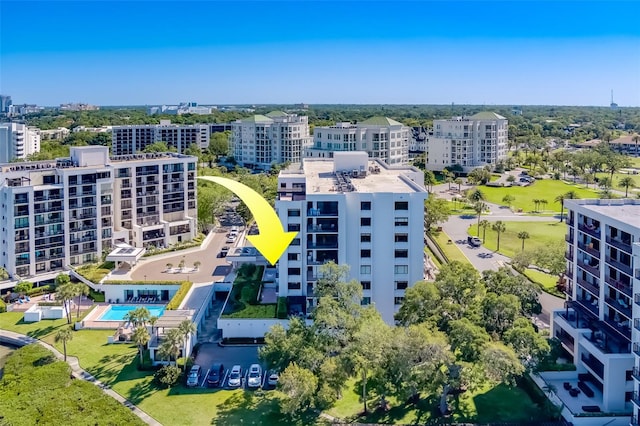 birds eye view of property