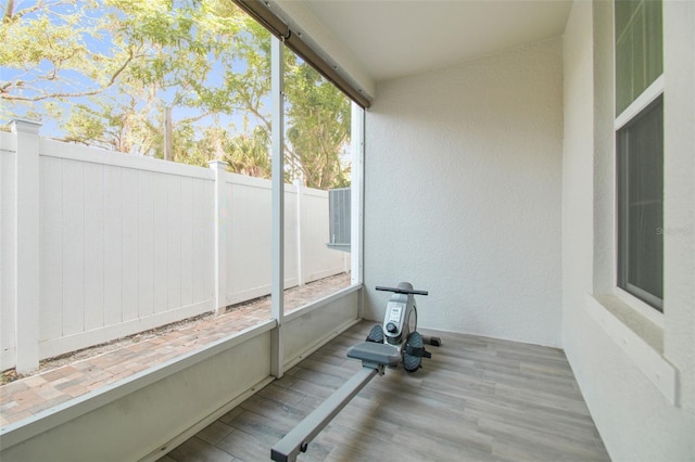 view of sunroom