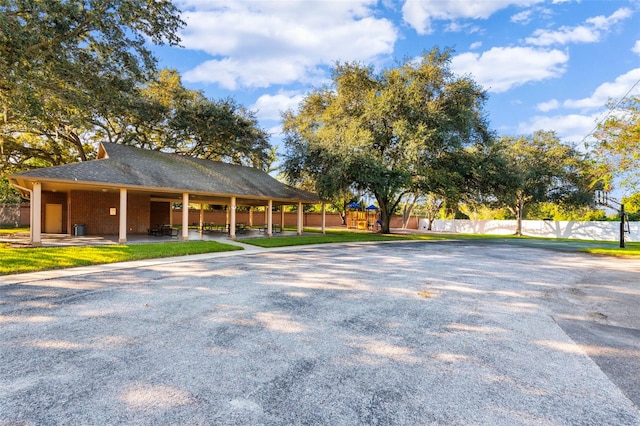 exterior space with a patio