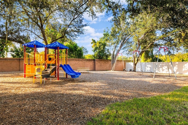 view of jungle gym