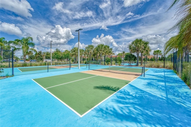 view of sport court