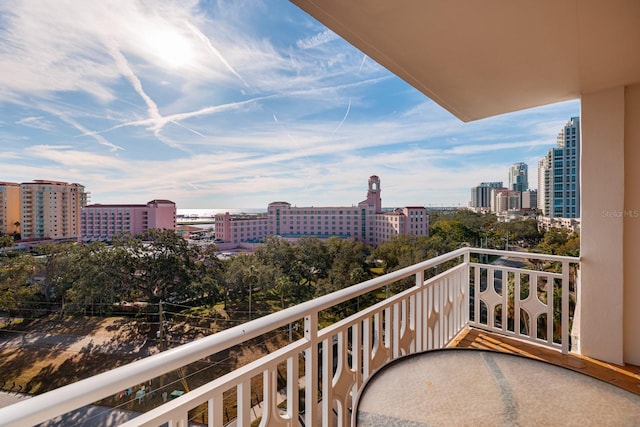 view of balcony