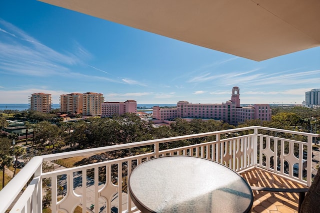 view of balcony