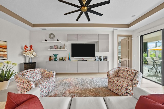 17702 Cresswind Ter, Bradenton, FL 34211 - living area featuring ceiling fan