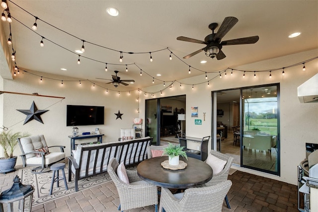 view of patio / terrace with outdoor lounge area