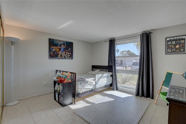 view of tiled bedroom