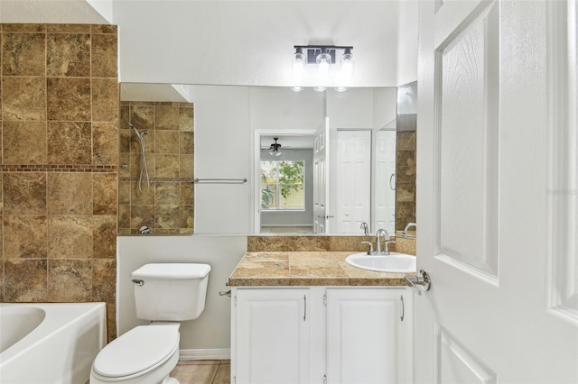5606 Pinnacle Heights Cir Unit 304, Tampa, FL 33624 - full bath with a tub to relax in, toilet, vanity, and a shower