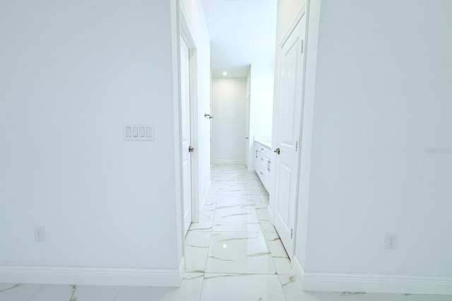 408 E Hanlon St, Tampa, FL 33604 - corridor with marble finish floor and baseboards