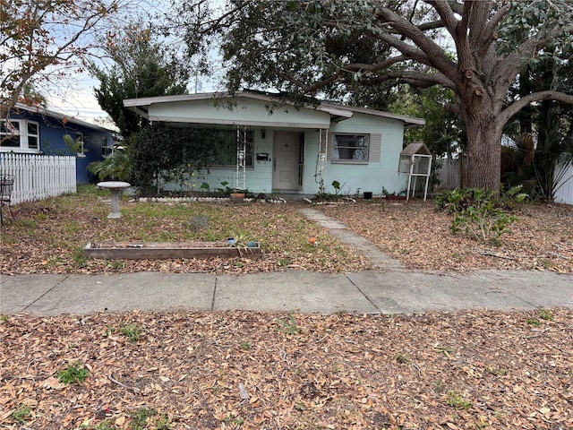 view of bungalow-style house