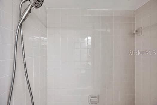 details with tiled shower