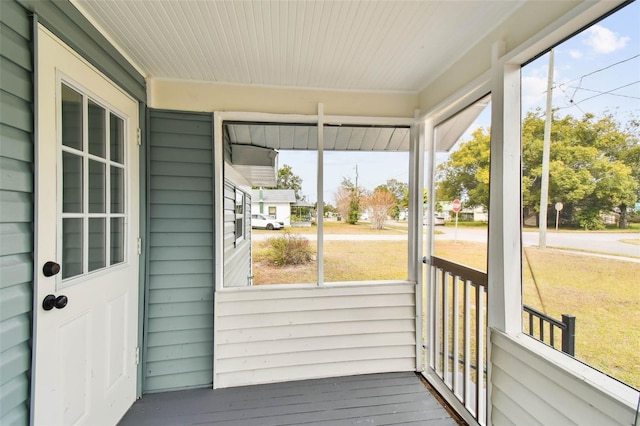 sunroom featuring a wealth of natural light