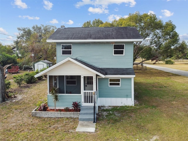 front of property featuring a front yard