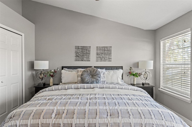 bedroom with a closet