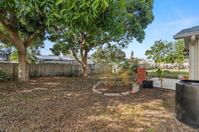 view of yard featuring a patio area