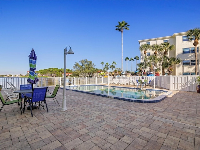 view of pool with a patio