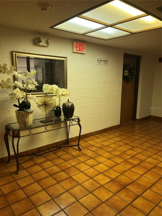 interior space featuring tile patterned floors