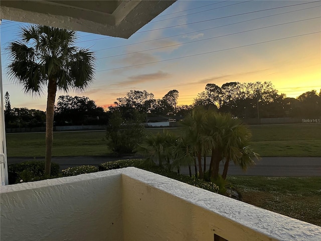 2593 Countryside Blvd Unit 7213, Clearwater, FL 33761 - view of balcony at dusk