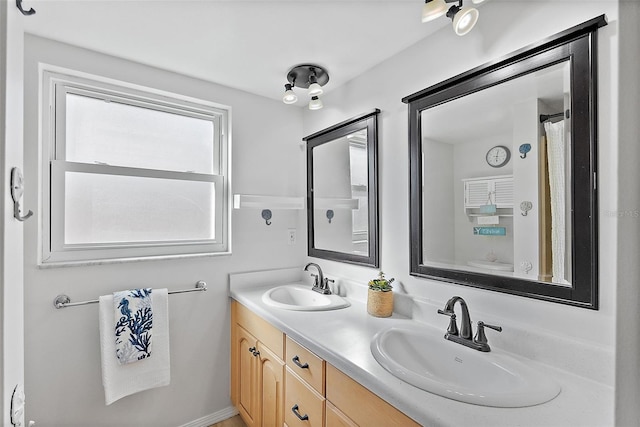 bathroom with vanity