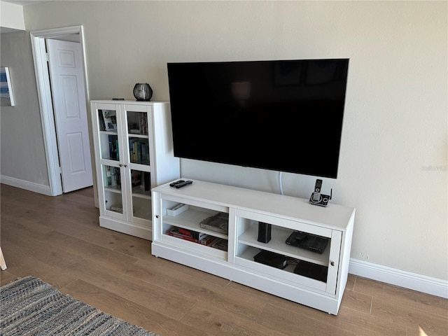 details featuring hardwood / wood-style flooring