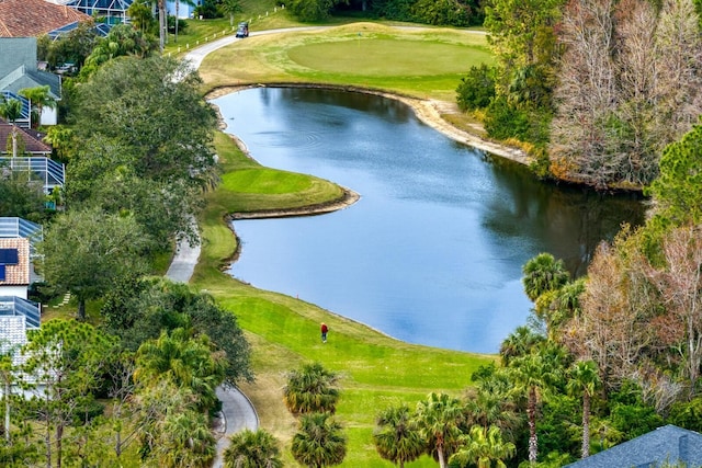 10106 Radcliffe Dr, Tampa, FL 33626 - drone / aerial view of a large body of water and a golf club
