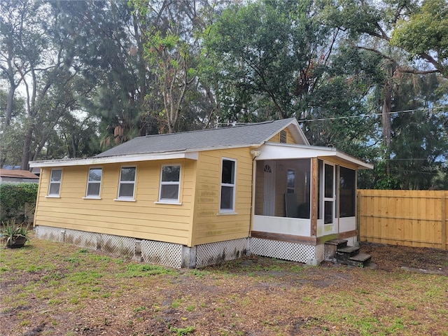 view of home's exterior